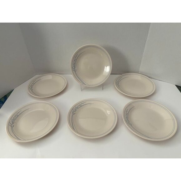 CORELLE BLUE LILY Dessert Bread & Butter Plates 6 3/4" Set of 6 Corning Ware USA - Picture 6 of 6
